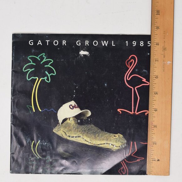 Lot UF University of Florida Gator Growl 1985 Program Homecoming Game Tickets - Picture 10 of 16